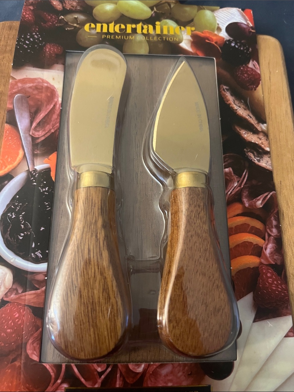 Entertainer Premium Collection Cheese Board & Knife Set - Picture 2 of 5